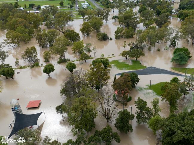 Cut off.... Moree this afternoon. Picture: Townlife Moree..