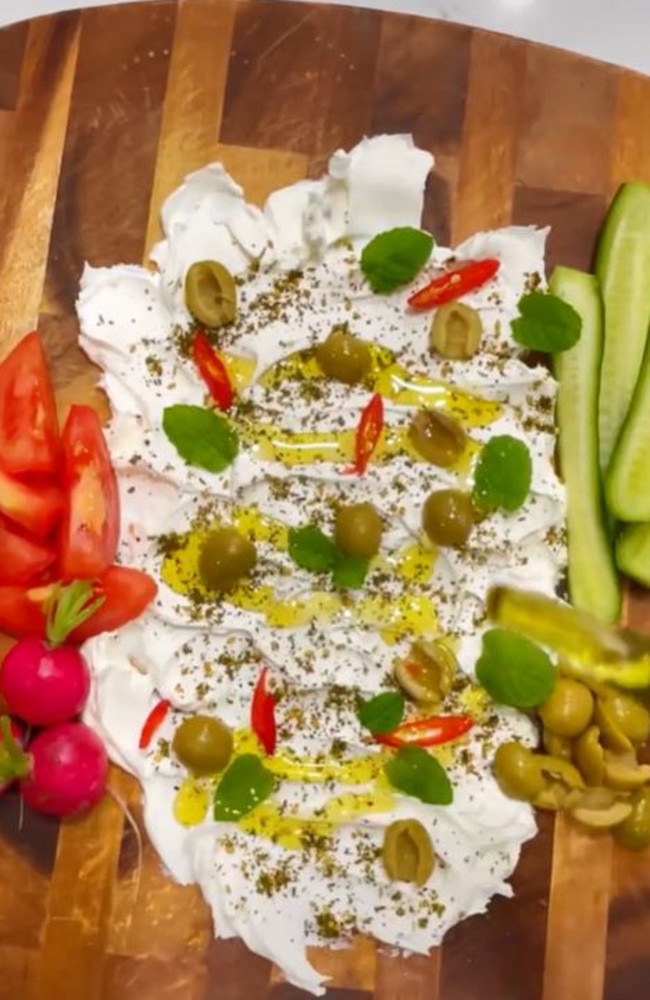 A Middle Eastern version of the dish uses labneh instead of butter. Picture: TikTok/@zestyz_official