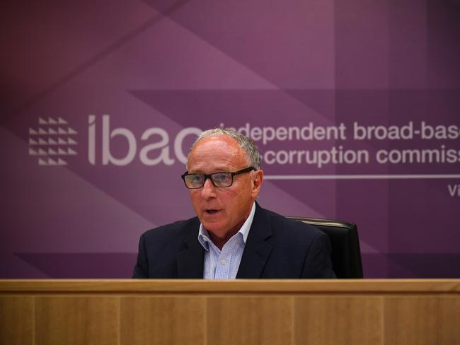 IBAC Commissioner Robert Redlich heard electorate staff were hired and didn’t turn up for work. AAP Image/James Ross