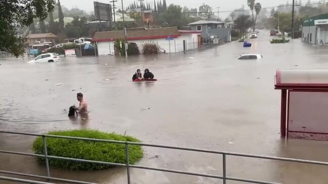 Community Center Lifeguards Save Man Stranded in San Diego Flooding