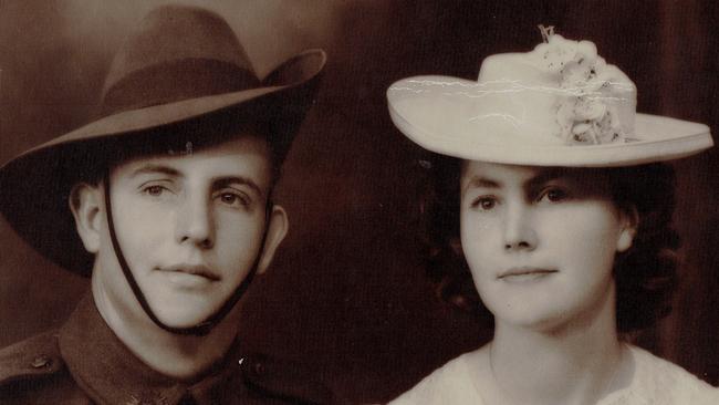 Peter George Holack, a Mackay World War II veteran, married the love of his life Eileen on August 31, 1942 during five days' leave from the war. Picture: Contributed