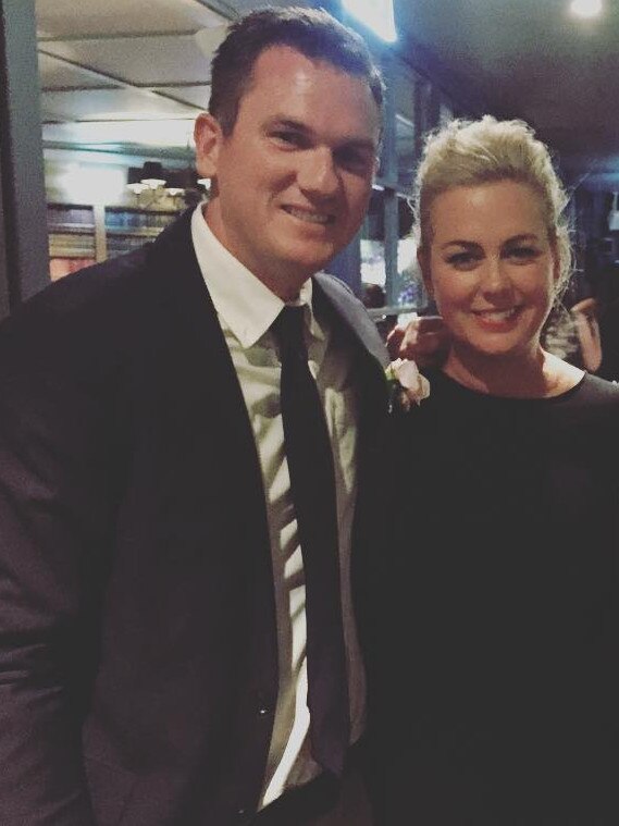 Peter Fegan with Samantha Armytage.