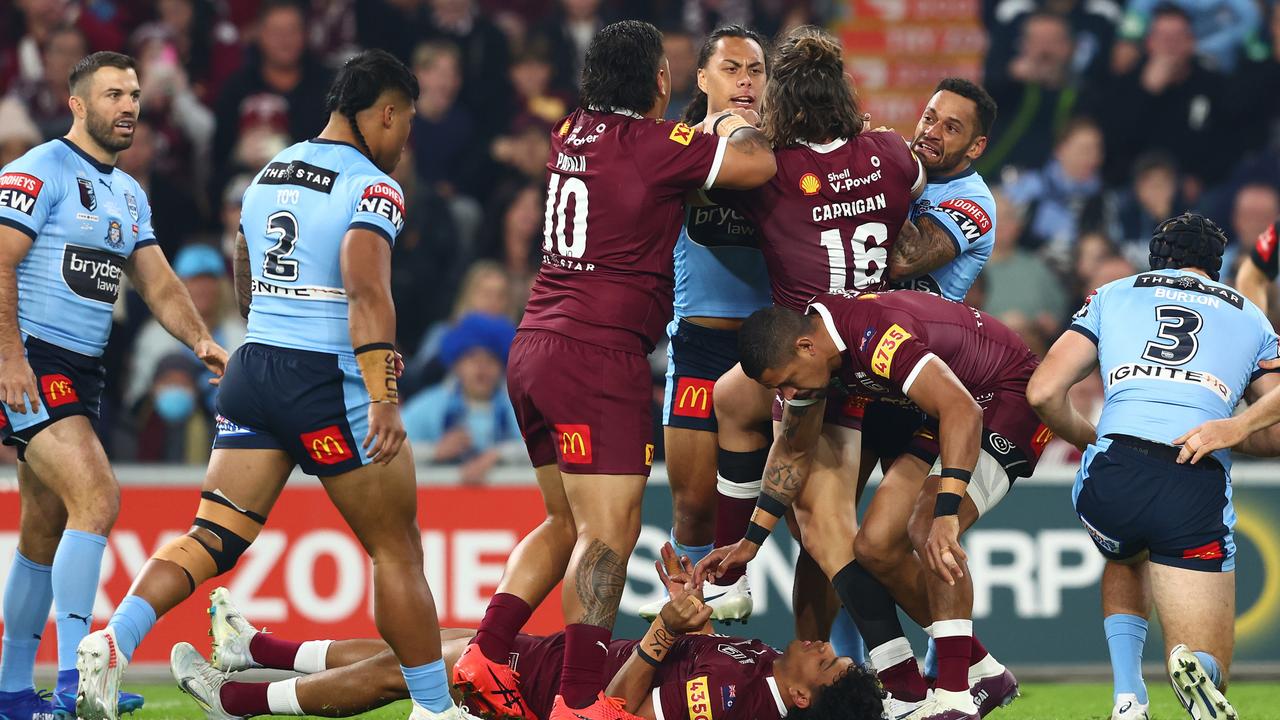 Gagai said Jarome Luai ‘crossed the line’ in his reaction to the Selwyn Cobbo concussion. Picture: Getty