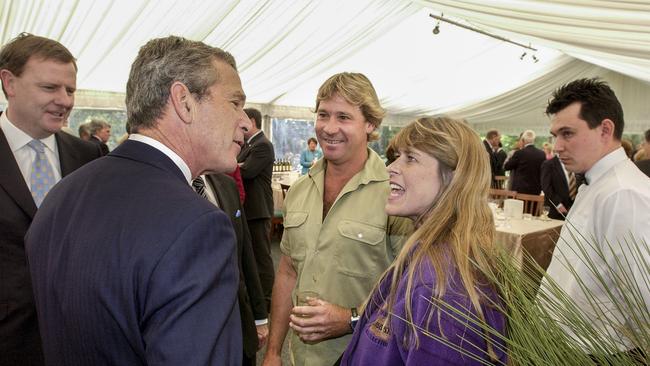 George W Bush visited Australia for a fleeting visit in October 2003, during which he met the late Steve Irwin and his wife Terri Irwin.