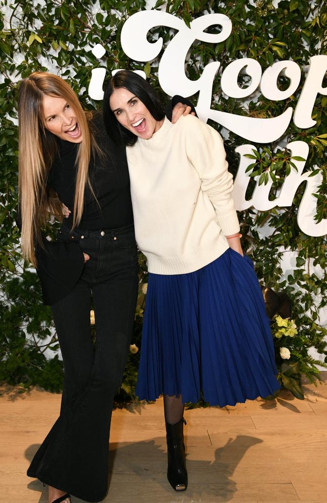 Elle Macpherson and Demi Moore are In Goop Health. Picture: Getty Images for Goop