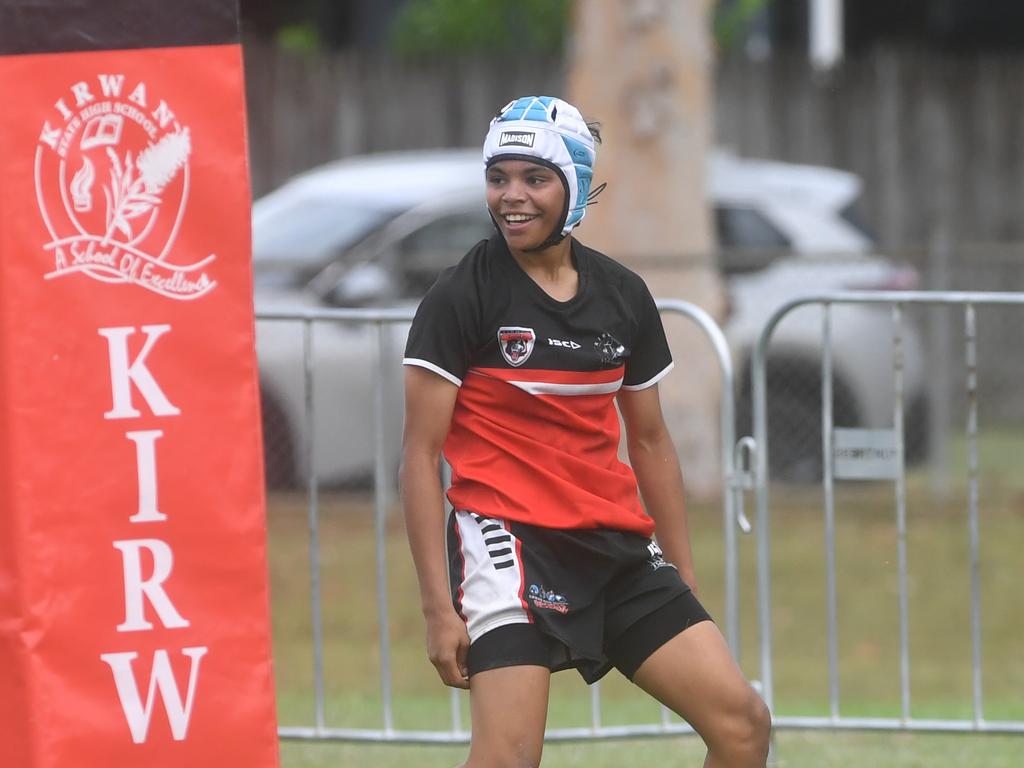 Kirwan State High School hosts St Patrick's College, Mackay, in round 1 of the 2025 Aaron Payne Cup. Senior Girls. Picture: Evan Morgan
