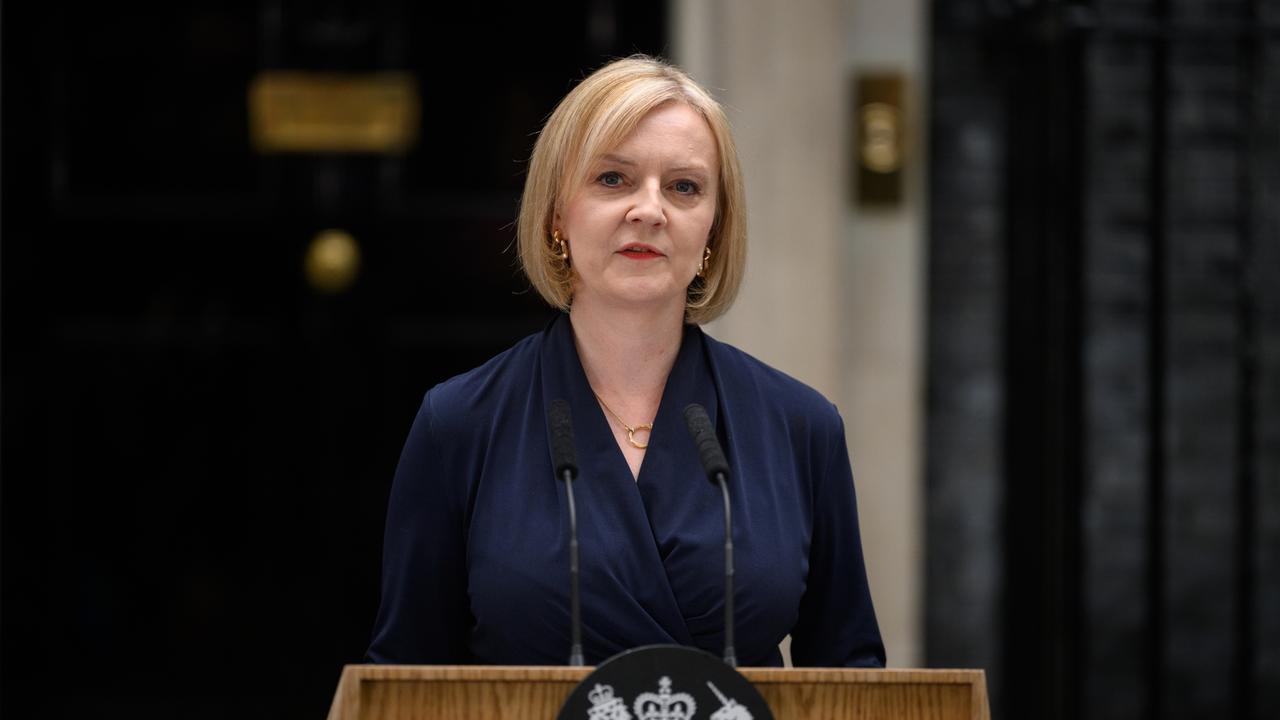 The real Prime Minister, Liz Truss, addresses the media outside number 10 Downing Street. Picture: Leon Neal/Getty Images