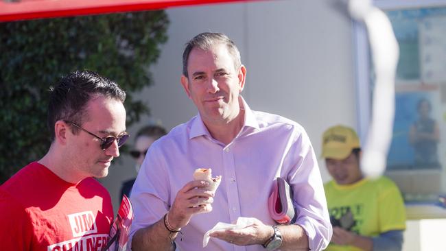 BRISBANE, AUSTRALIA – NewsWire Photos – MAY 03, 2025: Treasurer Jim Chalmers before voting at Springwood Road State School in his electorate of Rankin. Picture: NewsWire / Glenn Campbell