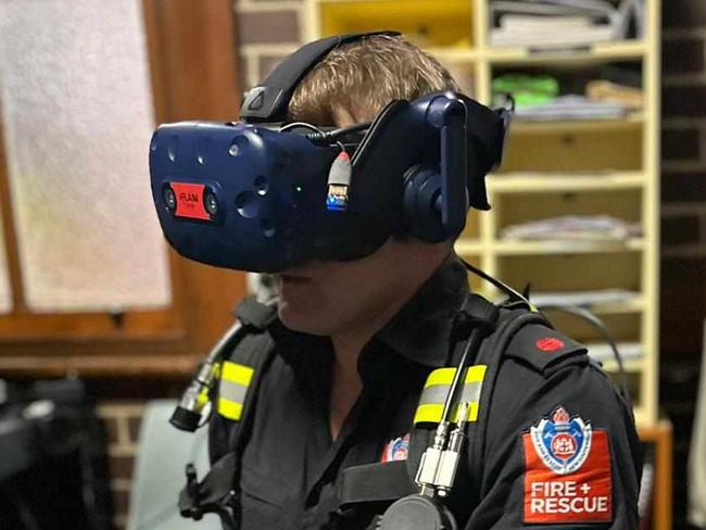 Bowral Fire Rescue VR training. Picture: Bowral Fire Rescue NSW