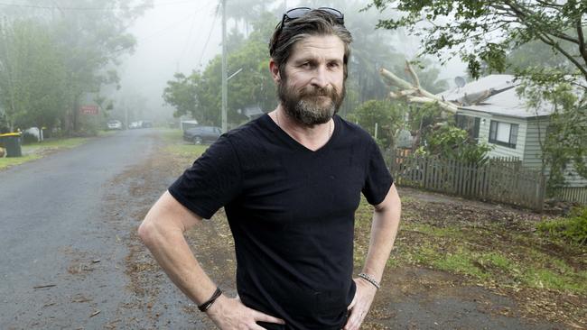 Neil Davenport from Kinabalu Drive in Tamborine Mountain, was without power for almost two weeks following the devastating Christmas Day storm. – Picture: Richard Walker