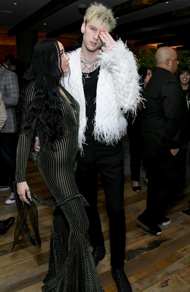 Noah Cyrus and Machine Gun Kelly. Picture: Getty Images