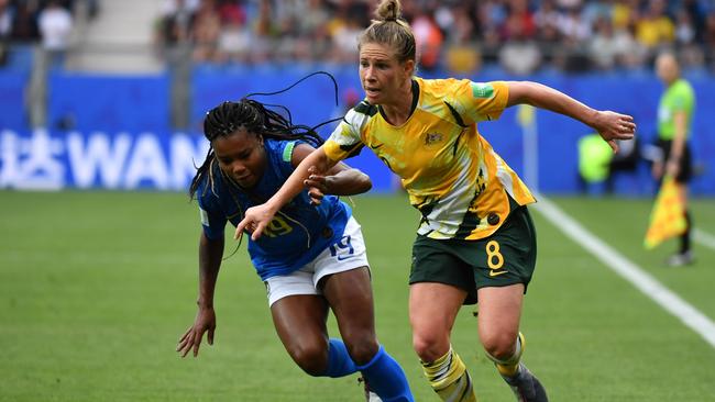 Elise Kellond-Knight will have an important part to play for the Matildas tonight.