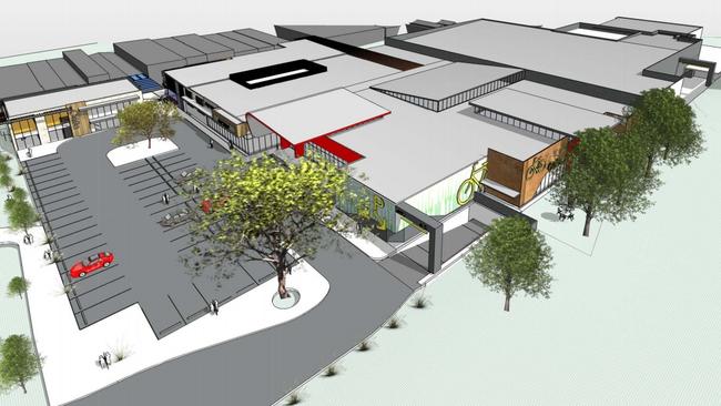 An artist’s impression of the new Coles redevelopment at Norwood.