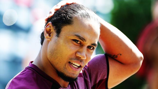 Manly centre Steve Matai is out injured., Picture: Braden Fastier.