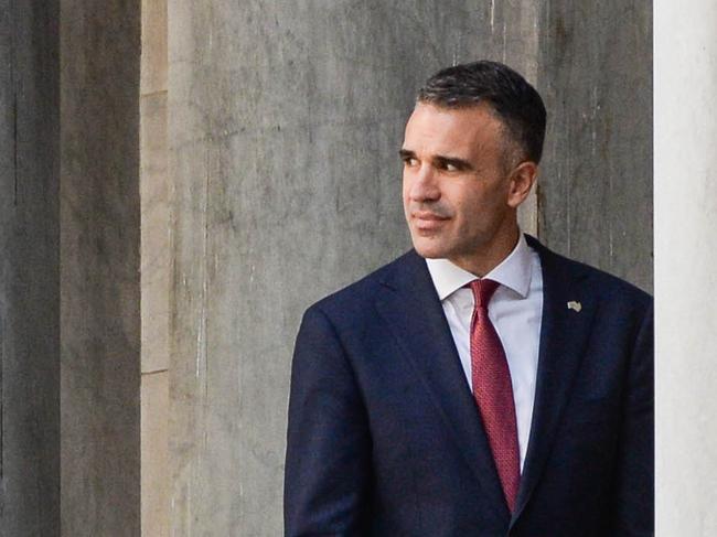 MAY 3, 2022: Premier Peter Malinauskas outside Parliament House during the opening of the 55th Parliament. Picture: Brenton Edwards