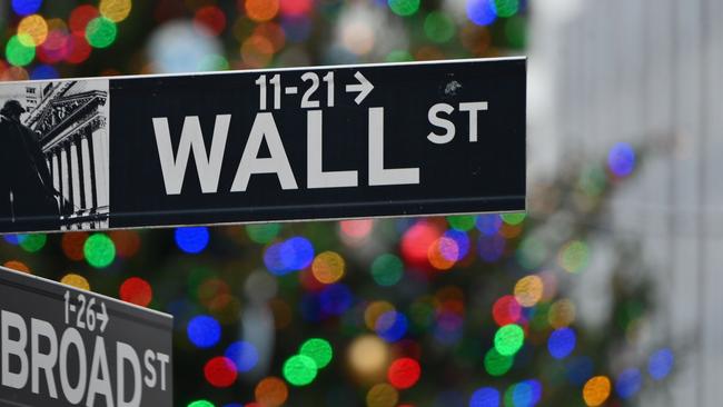 Wall Street wobbled. Picture: AFP