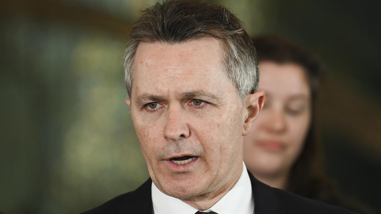 Jason Clare has lashed out at Peter Dutton after the opposition said it will block a government Bill to cap international students. Picture: NewsWire / Martin Ollman