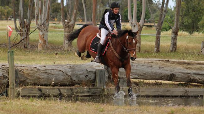 Acing it: Grade two rider Kian Blanchard on Ace at the Midland zone pony club team challenge horse trials. Picture: Michael Goddard