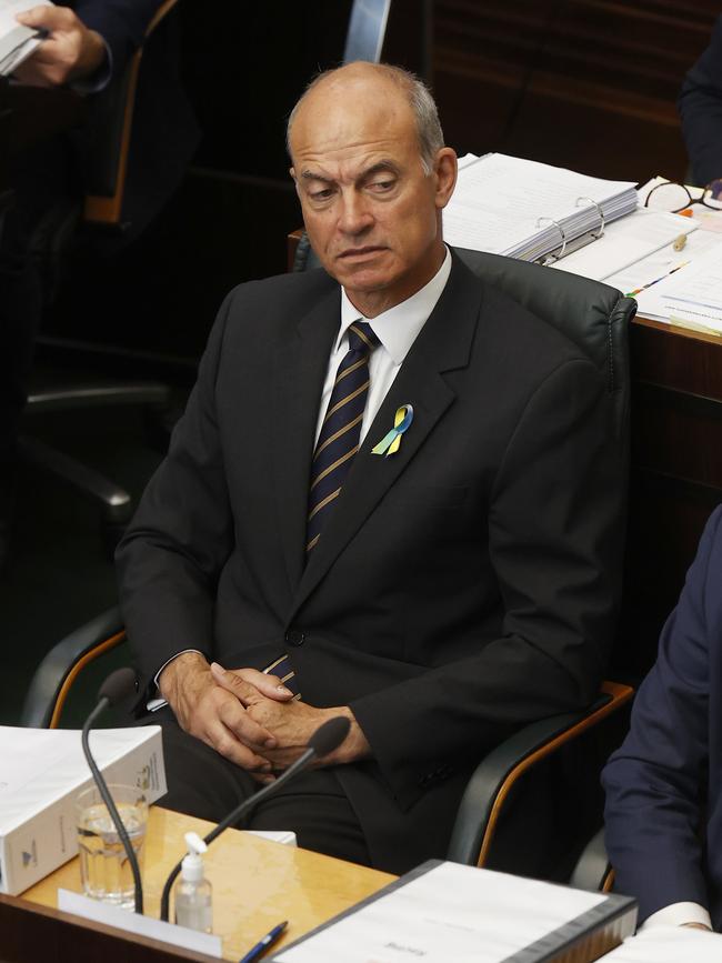 Minister Guy Barnett. Question time in the Tasmanian parliament. Picture: Nikki Davis-Jones