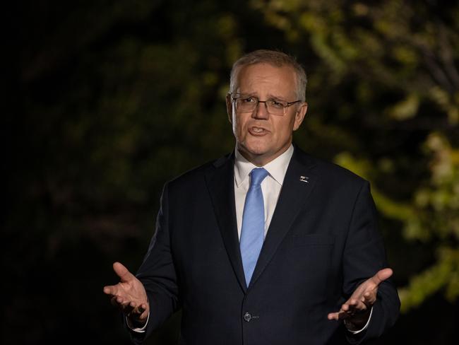 Support for Prime Minister Scott Morrison as preferred prime minister has risen. Picture: Jason Edwards