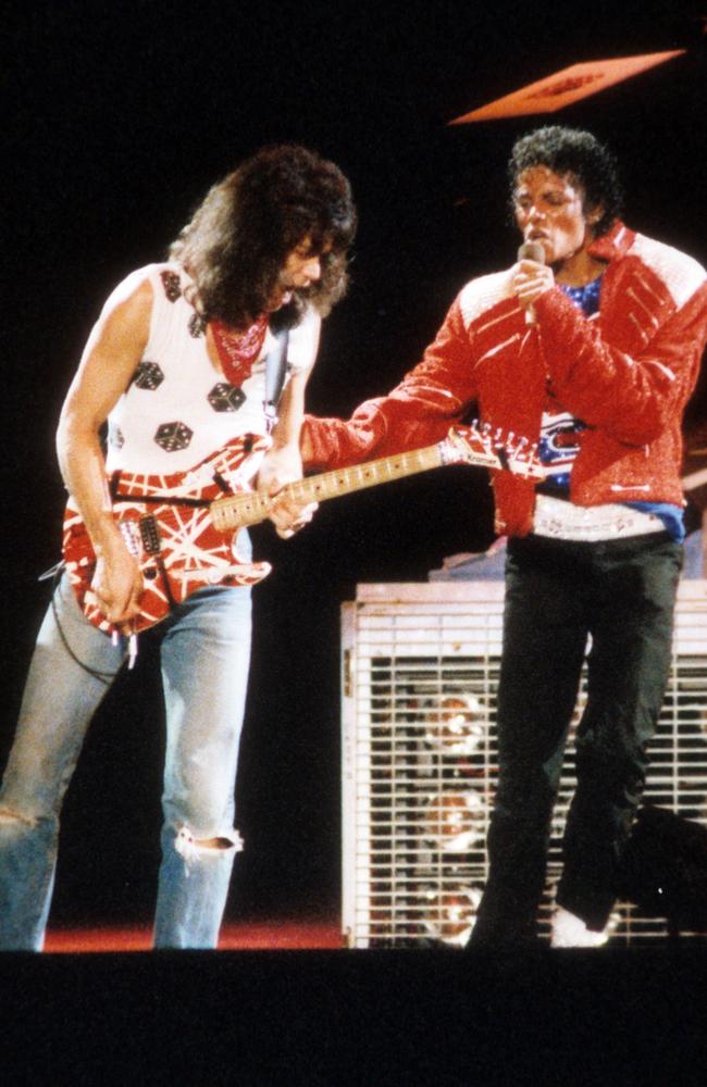 ‘We had a huge fight’ … Eddie’s collaboration with Michael Jackson became legendary but caused bust-ups within the band.