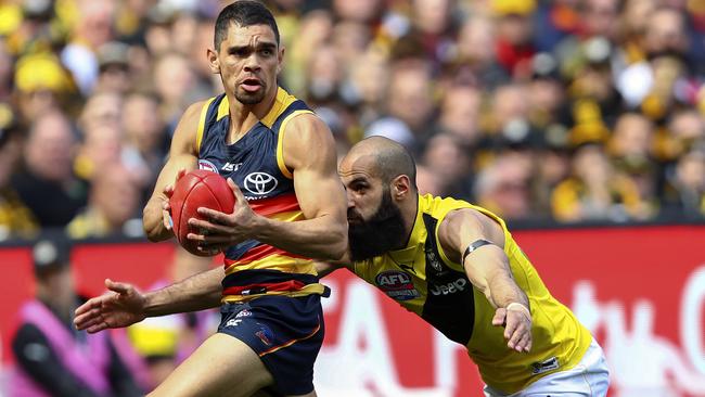 After a blistering preliminary final, Charlie Cameron found himself under the pump in the big dance. Picture: Sarah Reed