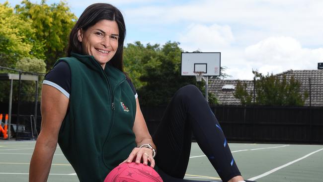 Former Aussie netball captain Kathryn Harby-Williams is helping grassroots netball leagues. Picture: Josie Hayden