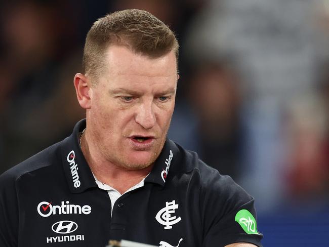 The Blues’ finals hopes are on life support. Picture: James Wiltshire/AFL Photos via Getty Images