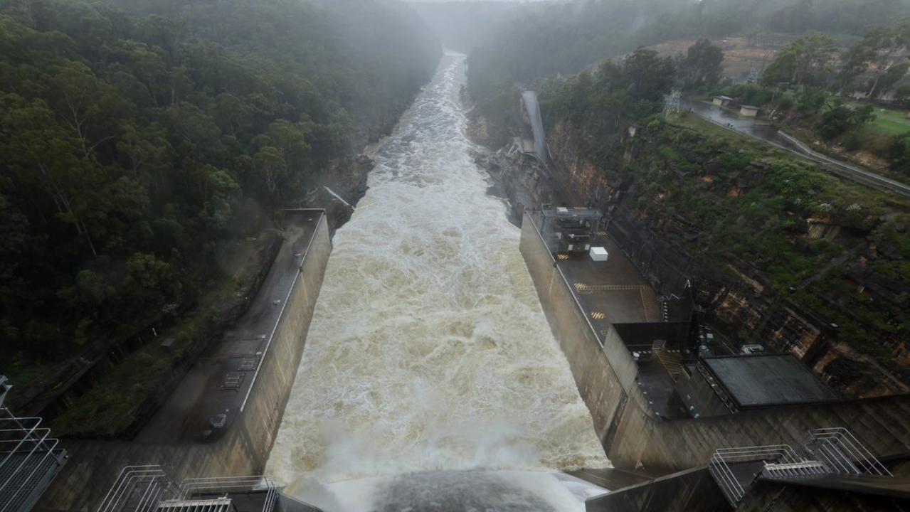 Warragamba Dam spilt in 2022. Picture: WaterNSW