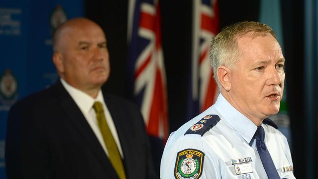 Police Minister David Elliott (left) and Commission Mick Fuller stepped in to insist on stricter lockdown complaince measures. Picture: NCA NewsWire/Jeremy Piper