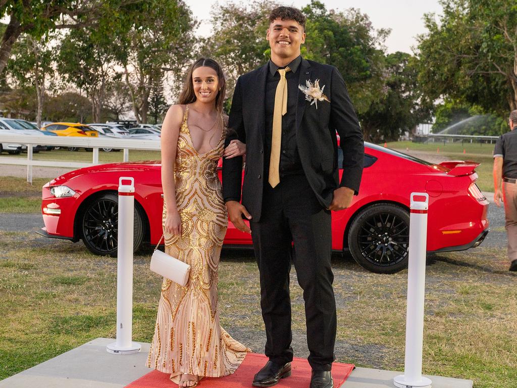 Jayme Mellor and Dylan Simpson at Mackay State High School, Mackay Turf Club Saturday 14 October 2023 Picture: Michaela Harlow