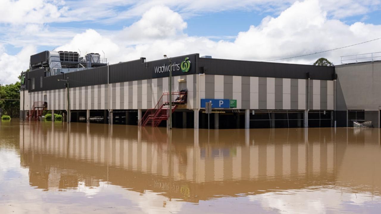 Woolworths in Maryborough flooding as the historic city faces a second, more devastating wave of damage.