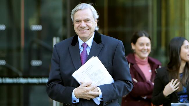 Liberal party President Michael Kroger leaves court after the Cormack Foundation case. Picture: Stuart McEvoy.