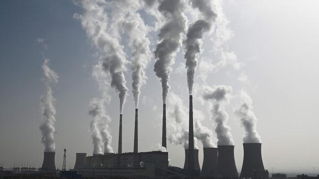 The coal-powered Datang International Zhangjiakou Power Station in Zhangjiakou, China. China and India are using coal and gas at breakneck speed. Picture: Greg Baker/AFP