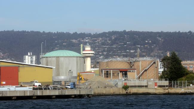 The sewerage works at Macquarie Point.