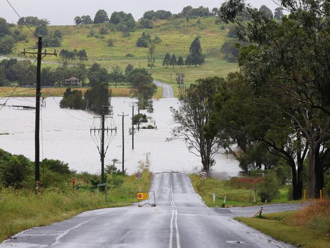 The outskirts of Lismore under floodwaters. Picture: Matrix/ Nathan Smith