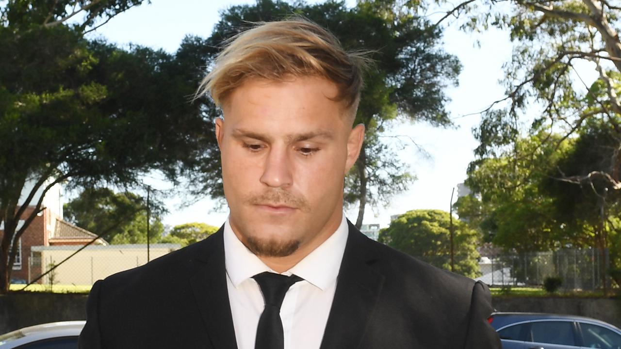 St. George Illawarra Dragons star Jack de Belin fronts court charged with rape.