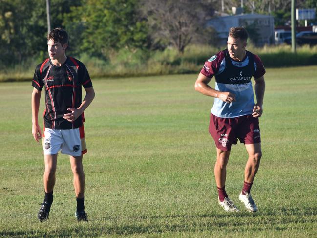 CQ Capras under-16, under-18, under-21 and senior men training at Kettle Park, Rockhampton, on December 3, 2022.