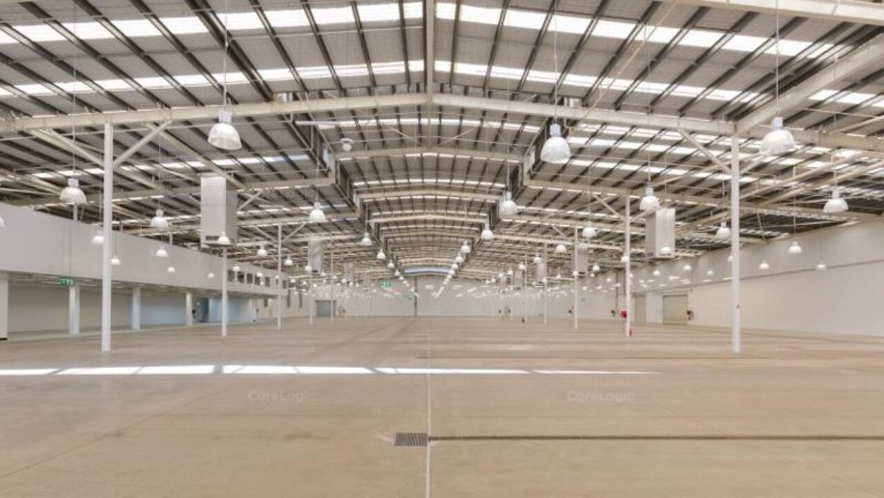 Inside the 8,000 sqm warehouse building.