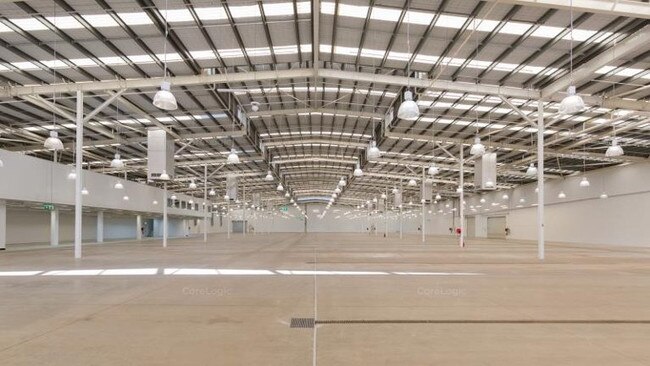 Inside the 8,000 sqm warehouse building.