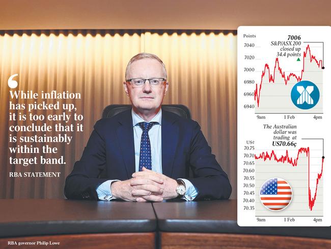 Reserve Bank governor Dr Lowe.