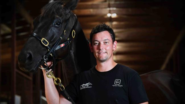 Racing trainer James Moore has launched his new Queensland stable on the Sunshine Coast. Picture: Patrick Woods.