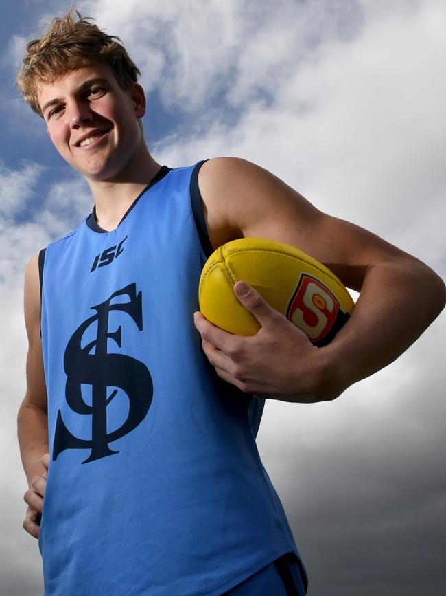 Sturt’s Tom Powell at Unley Oval. Picture: Tricia Watkinson