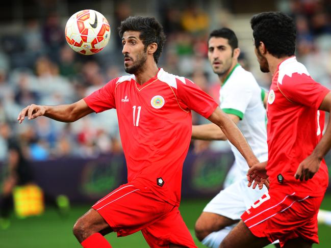 Asian Cup warm up match Saudi Arabia v Bahrain. Simonds Stadium, Geelong. 7pm. 11 Bahrain: Ismaeel Abdullahtif Isameel Picture: Mitch Bear