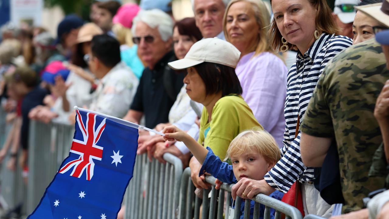 Thousands of people attended the Anzac Day Parade in Brisbane. Picture: NCA NewsWire/Tertius Pickard