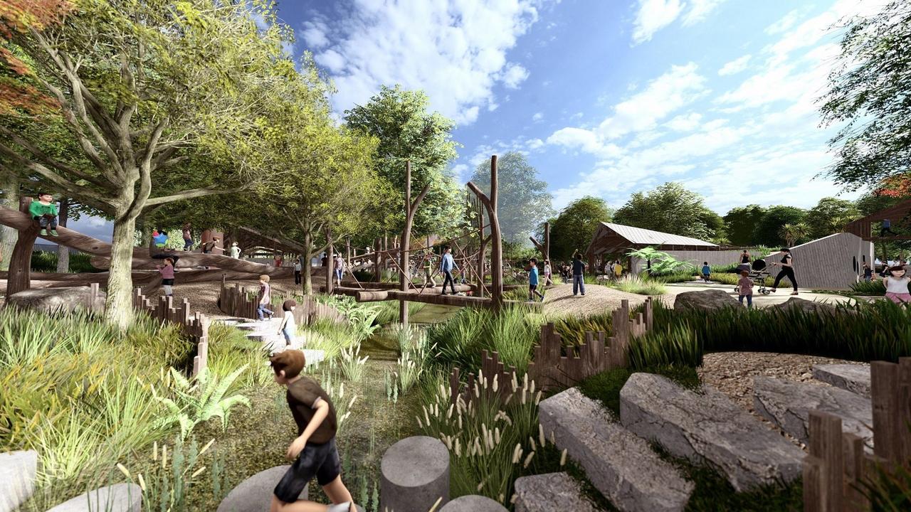 The original designs for the $5.2 million Hinterland Adventure Playground released by Noosa Council.