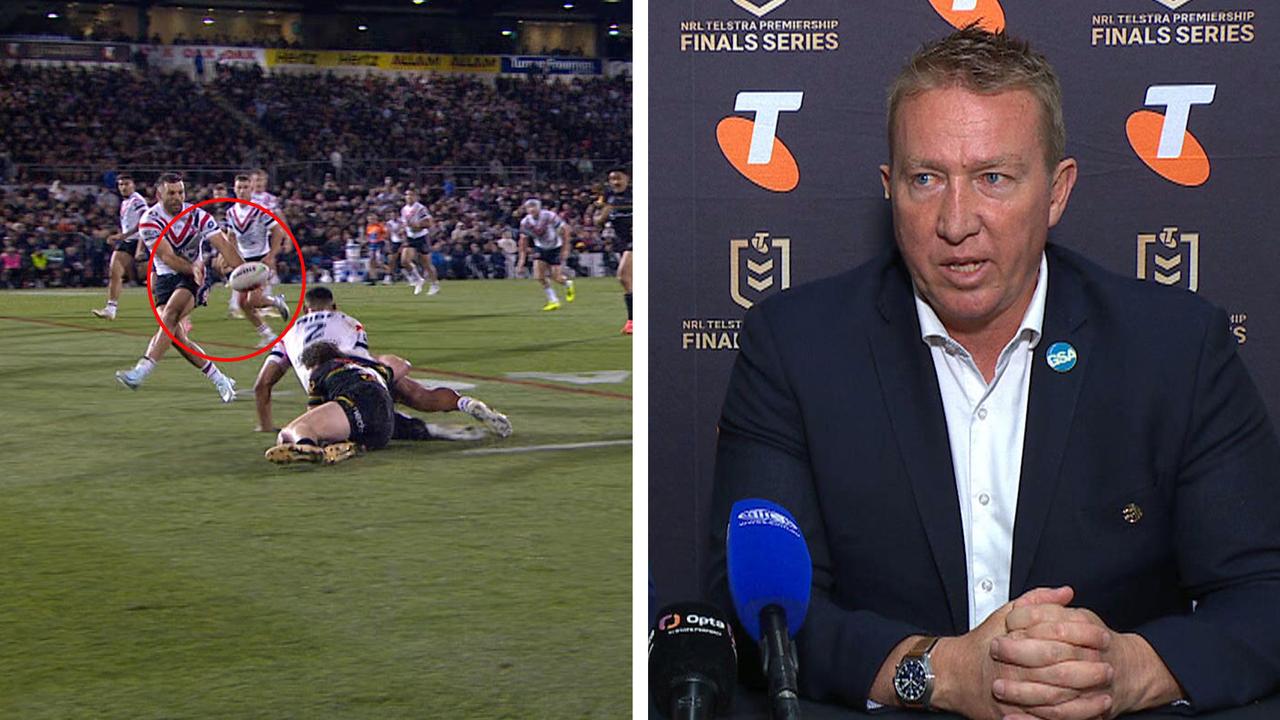 NRL 2024: Sydney Roosters press conference, forward pass, Trent Robinson,  Ashley Klein, James Tedesco, video, watch, Daniel Tupou pass