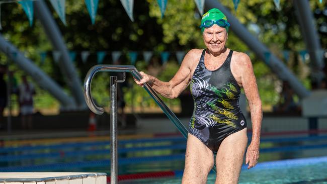 Anne Walker, 86, is hoping to break some of her own records when she takes to the pool in the National Championships. Picture: Pema Tamang Pakhrin