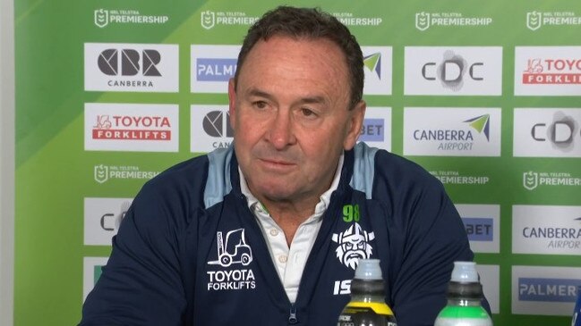 Ricky Stuart had to keep his emotions in check too. Photo: NRL.com