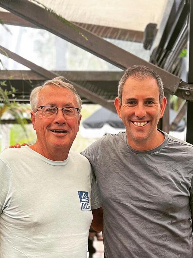 Wayne Swan with federal Treasurer Jim Chalmers. Picture: LinkedIn